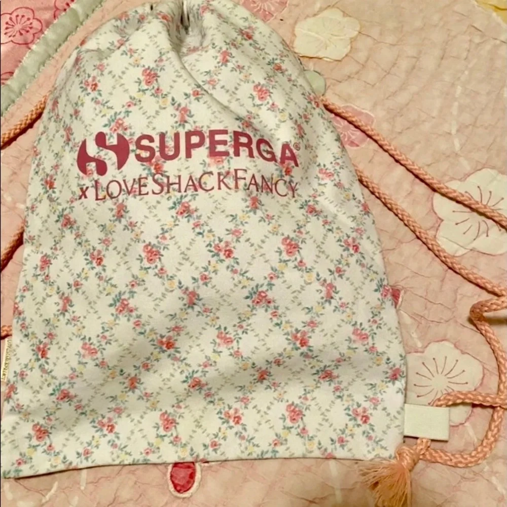 Loveshack Fancy Drawstring Bag Backpak - Picture 2 of 6